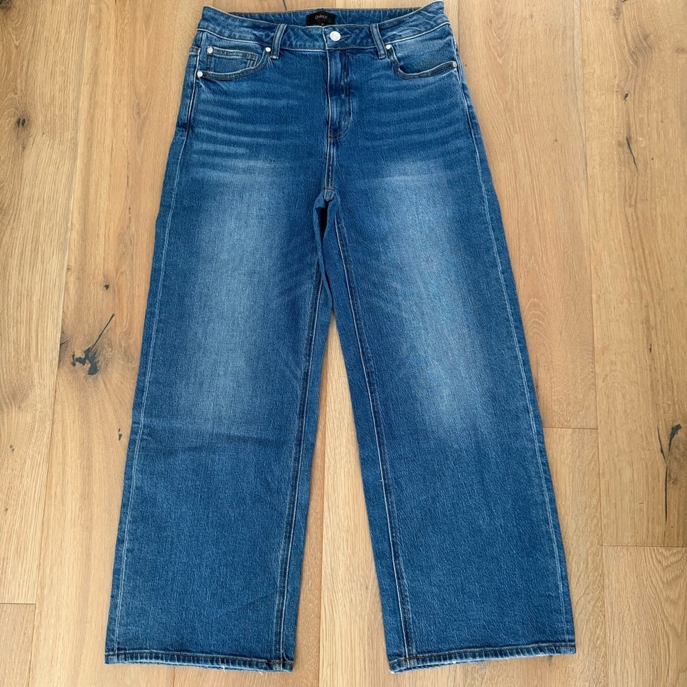 Quince Wide-Leg Cropped Jeans. 31/28 Casual, Preppy Women’s Jeans. Bella Stretch